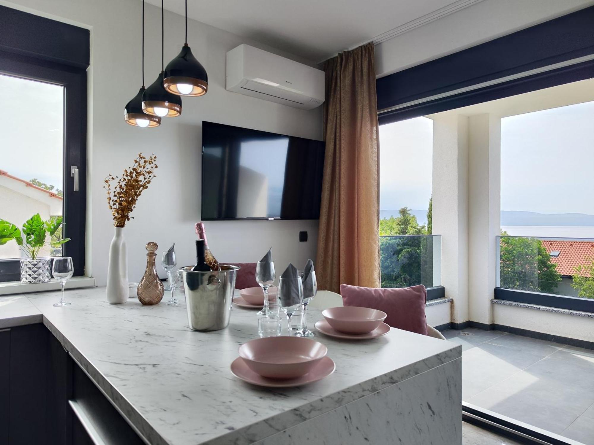Golden Sunset 3 Apartment Нивице Стая снимка